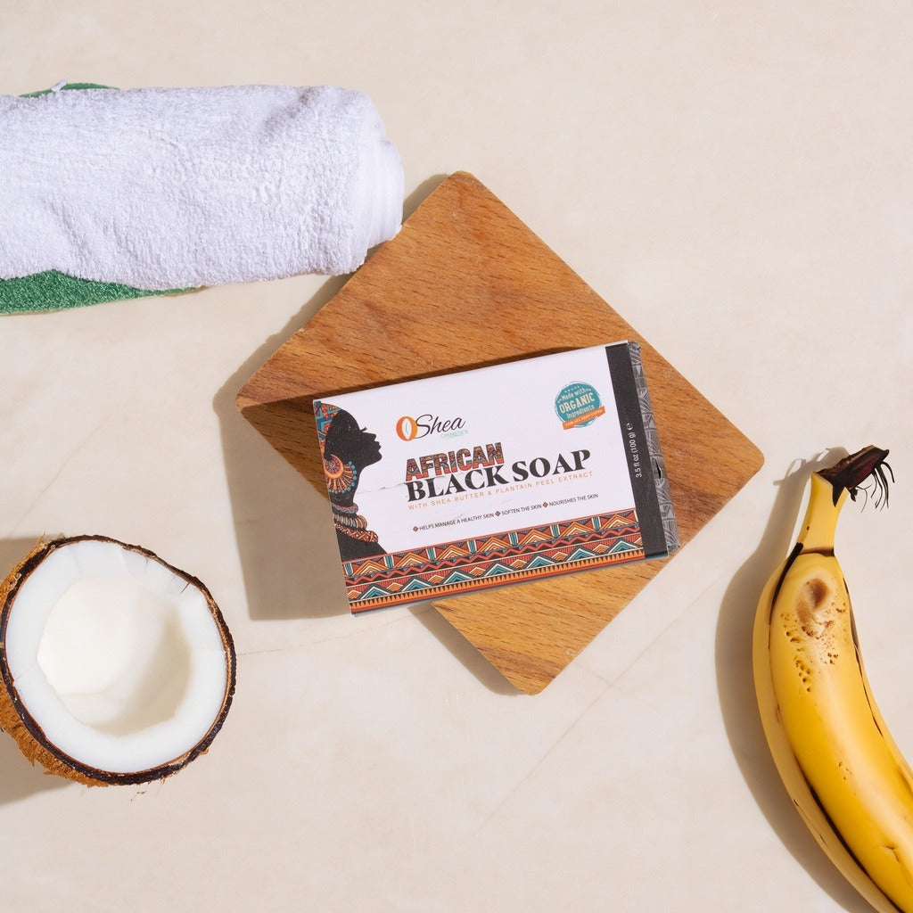 Organic Black African Soap - الصابون الأسود الإفريقي